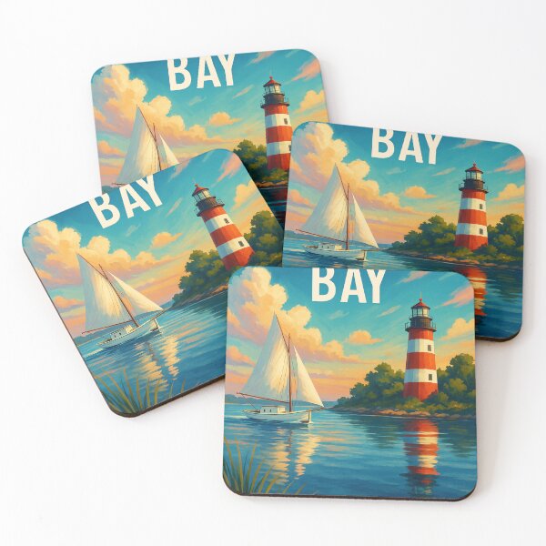 Item preview, Chesapeake Bay Lighthouse and Sailboat designed and sold by Aryabek.