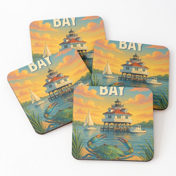 Item preview, Chesapeake Bay Blue Crab and Lighthouse Scene designed and sold by Aryabek.