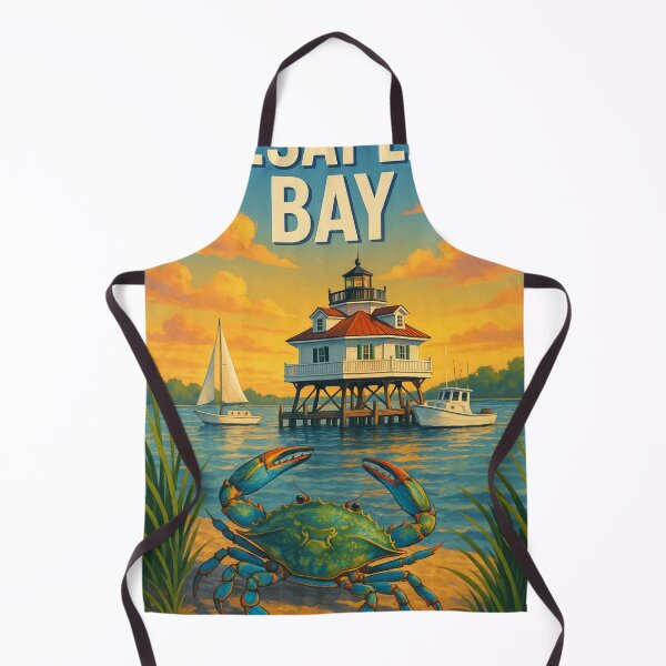 Item preview, Chesapeake Bay Blue Crab and Lighthouse Scene designed and sold by Aryabek.