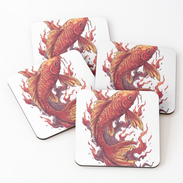 Item preview, Arte tradicional japonés de carpas koi designed and sold by bapupa.