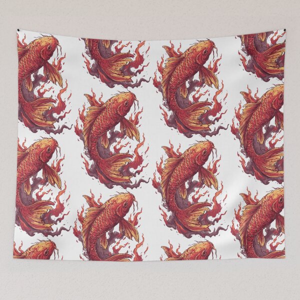 Item preview, Arte tradicional japonés de carpas koi designed and sold by bapupa.