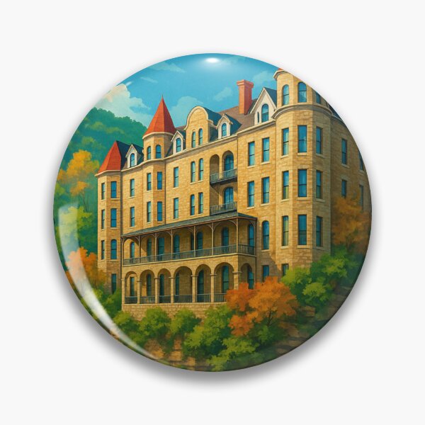 Item preview, Eureka Springs Crescent Hotel and Ozark Hills designed and sold by Aryabek.