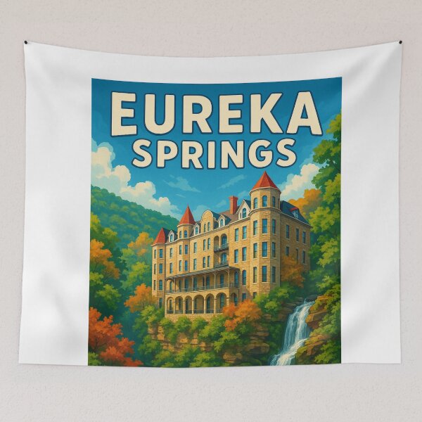 Item preview, Eureka Springs Crescent Hotel and Ozark Hills designed and sold by Aryabek.
