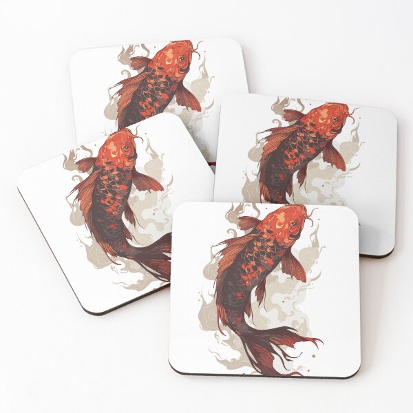 Item preview, Arte sereno de carpas koi japonesas designed and sold by bapupa.