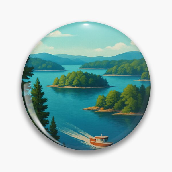 Item preview, Lake Ouachita Boat Cruising Through Island Waters designed and sold by Aryabek.