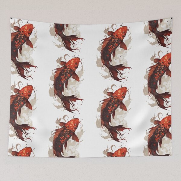 Item preview, Arte sereno de carpas koi japonesas designed and sold by bapupa.