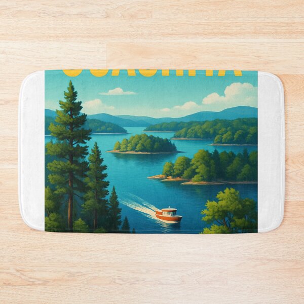 Item preview, Lake Ouachita Boat Cruising Through Island Waters designed and sold by Aryabek.