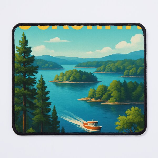 Item preview, Lake Ouachita Boat Cruising Through Island Waters designed and sold by Aryabek.