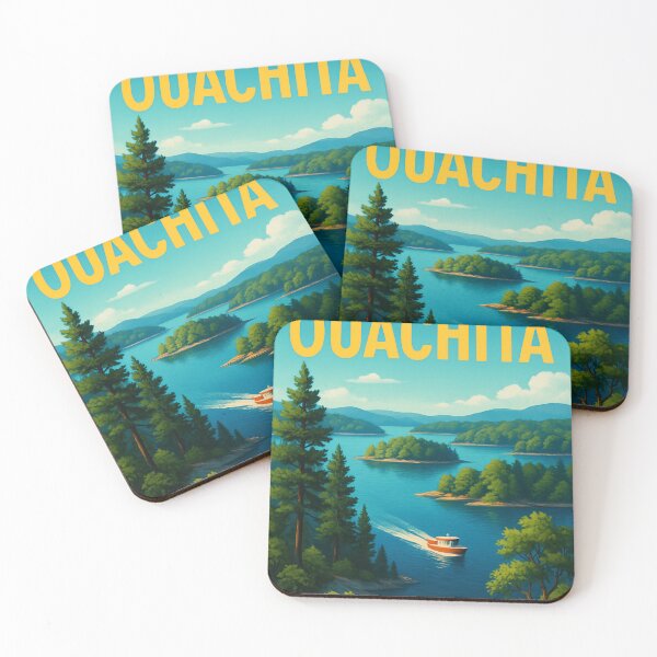 Item preview, Lake Ouachita Boat Cruising Through Island Waters designed and sold by Aryabek.