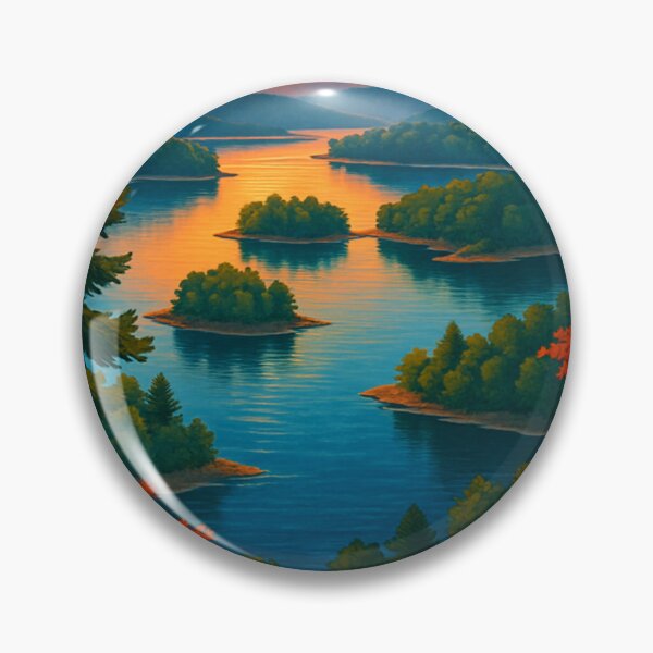 Item preview, Lake Ouachita Sunset in the Ouachita Mountains designed and sold by Aryabek.