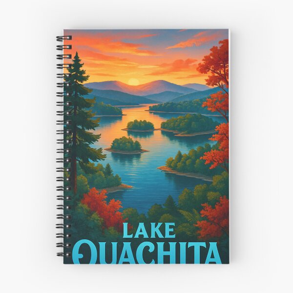 Item preview, Lake Ouachita Sunset in the Ouachita Mountains designed and sold by Aryabek.