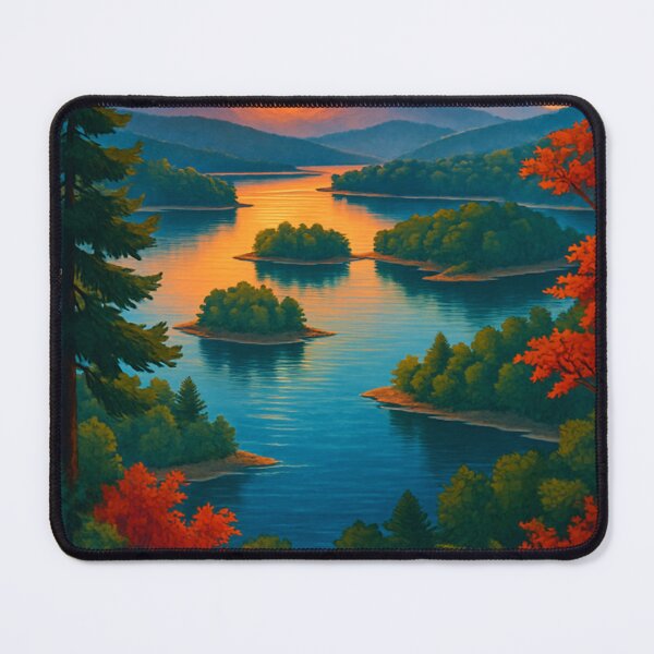 Item preview, Lake Ouachita Sunset in the Ouachita Mountains designed and sold by Aryabek.