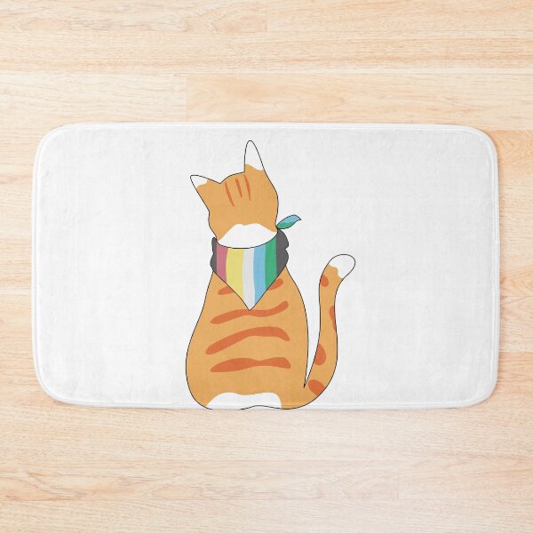 Item preview, Disability Pride Bandana on Orange Tabby Cat designed and sold by spooniecentral.