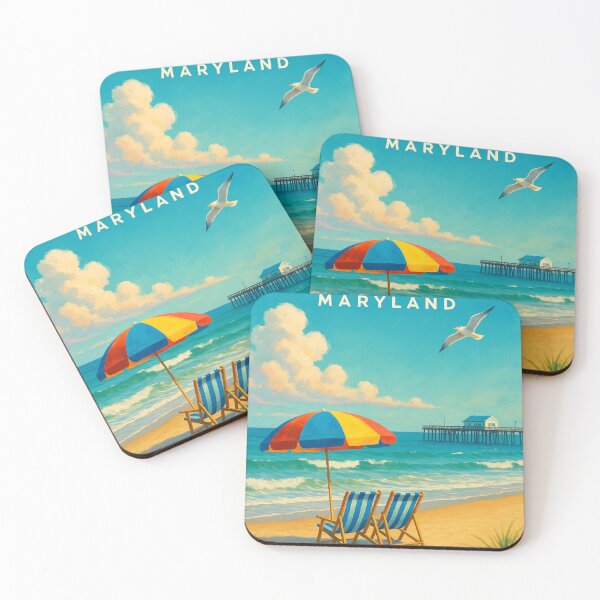 Item preview, Ocean City Maryland Beach and Boardwalk Scene designed and sold by Aryabek.
