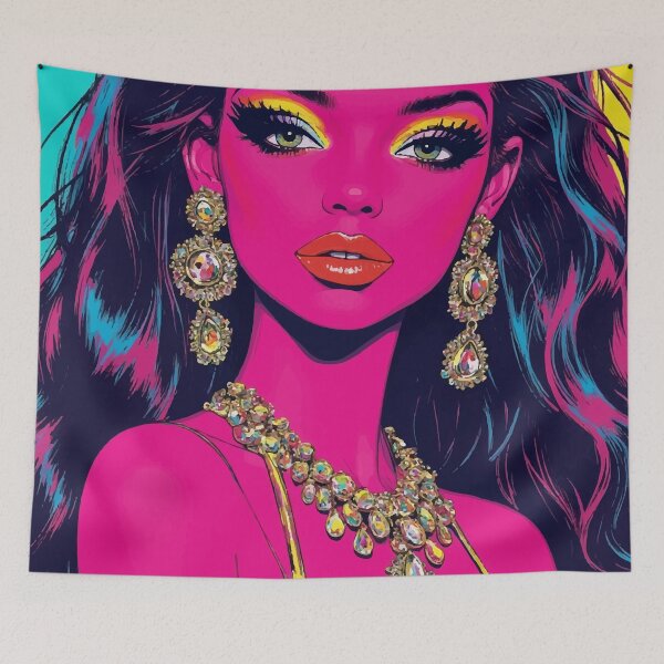 Item preview,  Dolled Up Diva — Glamorous Pop Fashion Illustration designed and sold by  Ojo de Lilith.