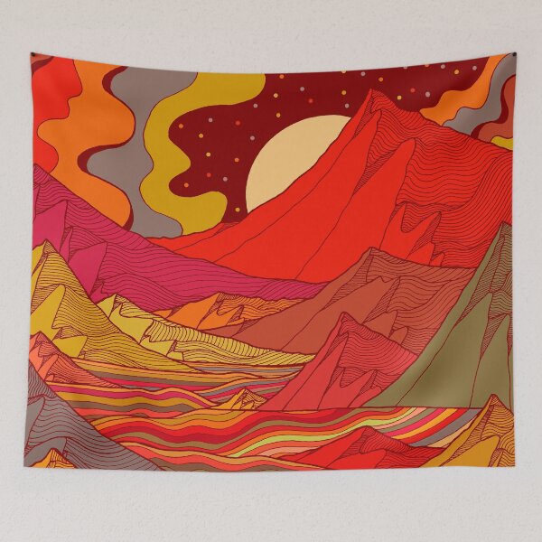 Item preview, Psychedelic peaks  designed and sold by Swadeillustrations.