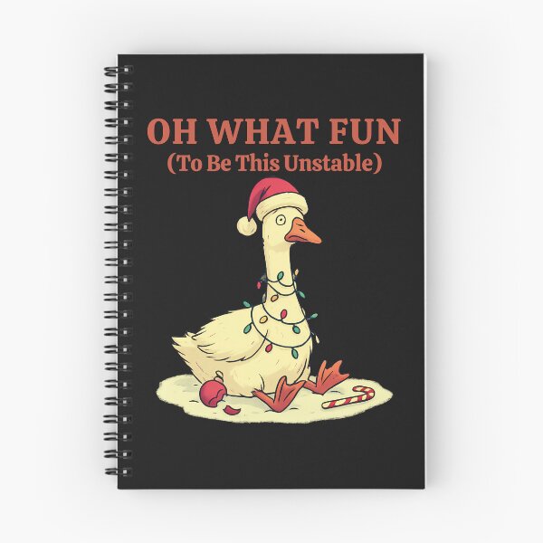 Item preview, Oh What Fun (To Be This Unstable): Funny Christmas Goose Holiday Art designed and sold by elynne9.