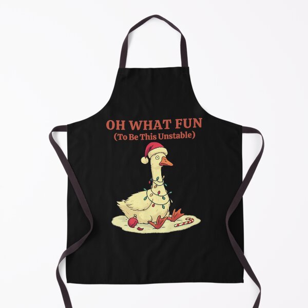 Item preview, Oh What Fun (To Be This Unstable): Funny Christmas Goose Holiday Art designed and sold by elynne9.