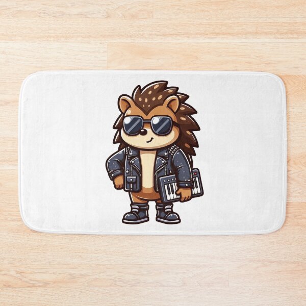 Artikelvorschau, Cooler Cartoon-Igel-Musiker mit Keyboard und Sonnenbrille entworfen und verkauft von Confuzz1ed.