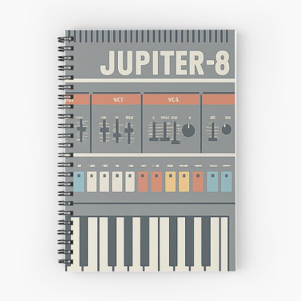 Item preview, Minimalist Jupiter-8 Synthesizer Illustration – Retro Analog Synth T-Shirt designed and sold by opul.