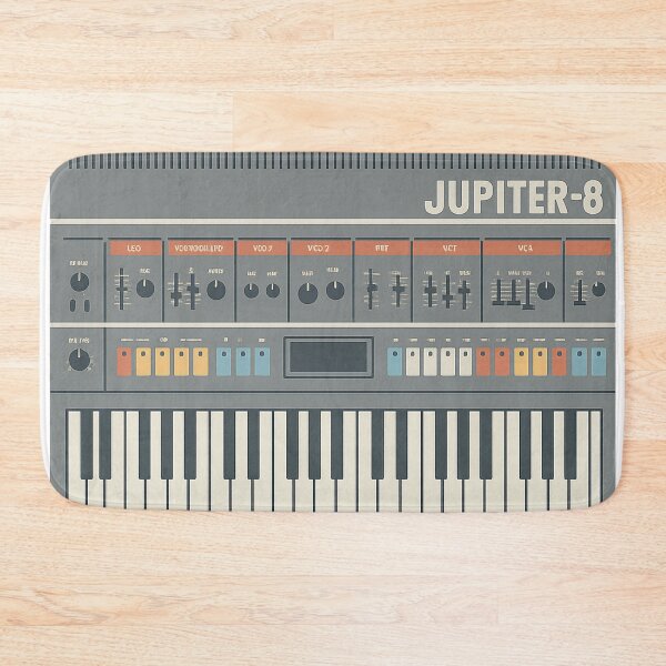 Item preview, Minimalist Jupiter-8 Synthesizer Illustration – Retro Analog Synth T-Shirt designed and sold by opul.