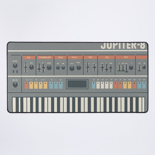 Item preview, Minimalist Jupiter-8 Synthesizer Illustration – Retro Analog Synth T-Shirt designed and sold by opul.