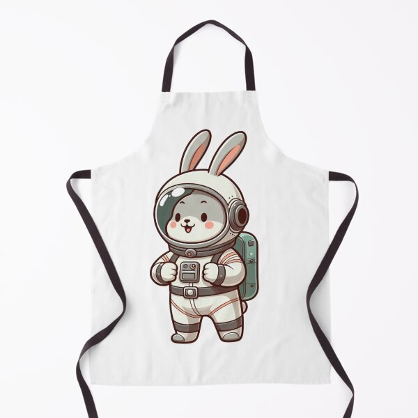 Item preview, Bold Cartoon Rabbit Astronaut with Helmet and Jetpack designed and sold by Confuzz1ed.