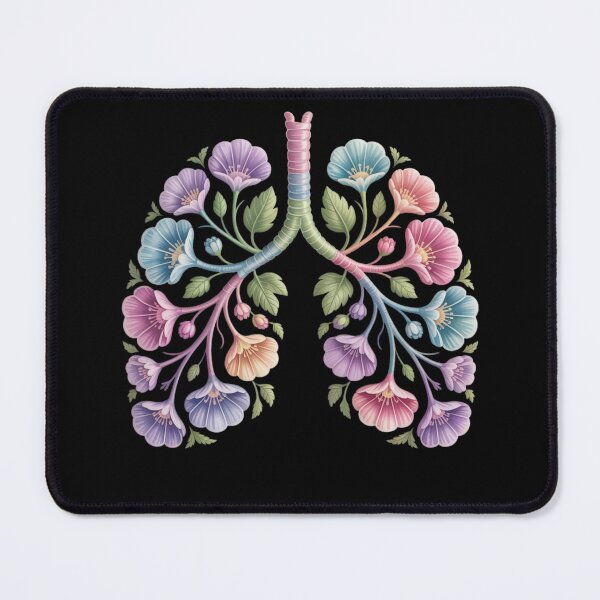Item preview, floral lungs designed and sold by NatGrafika.