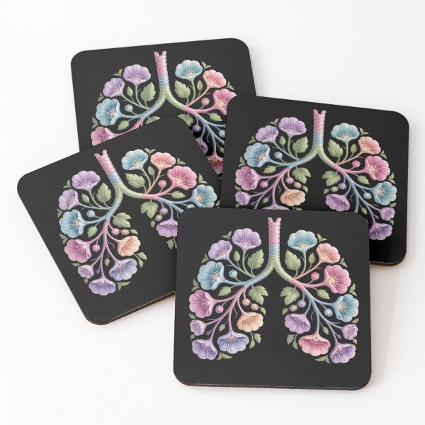 Item preview, floral lungs designed and sold by NatGrafika.