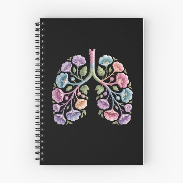 Item preview, floral lungs designed and sold by NatGrafika.