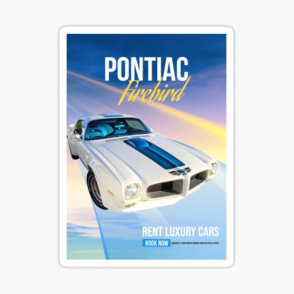 Item preview, Pontiac Firebird Classic – Retro Luxury Car Poster designed and sold by Vrajjoshistudio.