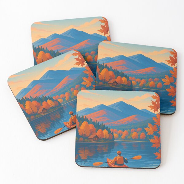 Item preview, Lake Placid Autumn Kayaking Scene in the Adirondacks designed and sold by Aryabek.