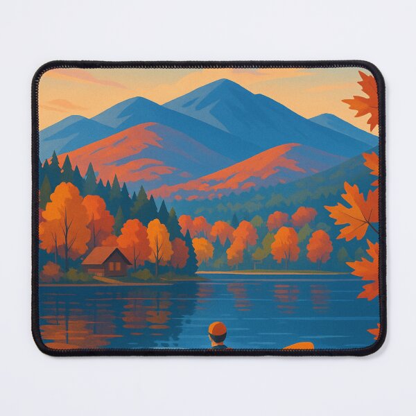 Item preview, Lake Placid Autumn Kayaking Scene in the Adirondacks designed and sold by Aryabek.