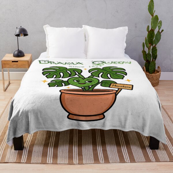Item preview, Monstera Drama Queen – Funny Plant Character designed and sold by EdgyEdgeArt.