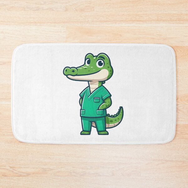 Item preview, Cool Cartoon Surgeon Crocodile in Scrubs designed and sold by Confuzz1ed.