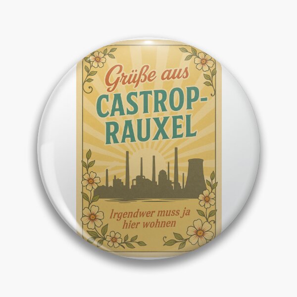 Item preview, Greetings from Castrop-Rauxel – Ironic Ruhrpott postcard in retro style designed and sold by Domci.