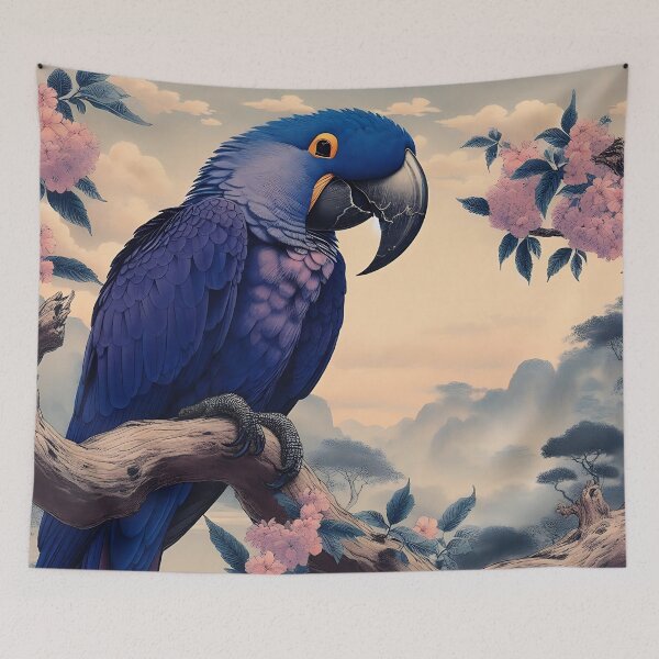 Item preview, Hyacinth Macaw Art #18 | Blue Macaw Lovers designed and sold by ksgraphics222.
