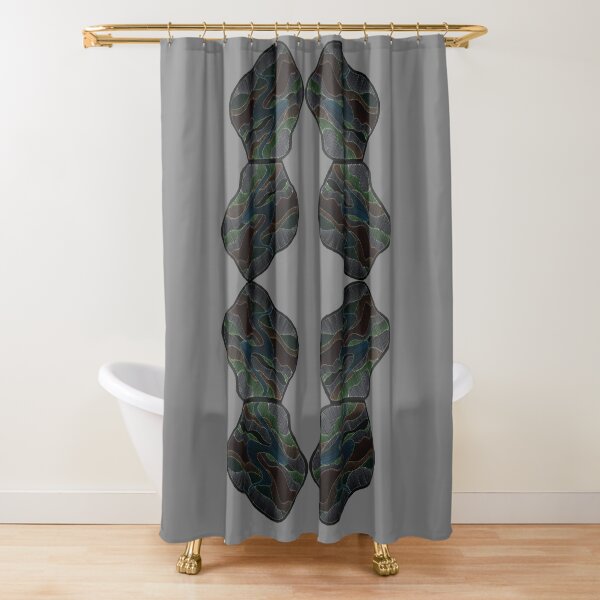 Route 4 collage 1 inv Shower Curtain