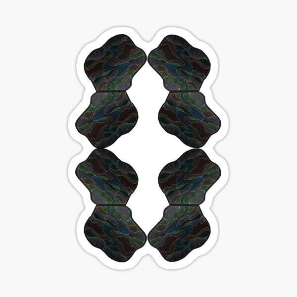 Route 4 collage 1 inv Sticker