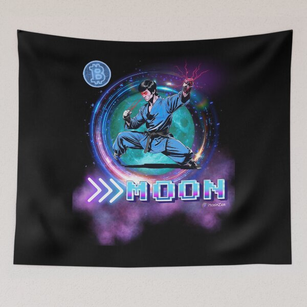 Item preview, Crypto Warrior – To the Moon (Cyberpunk Style) designed and sold by Silvernuit.