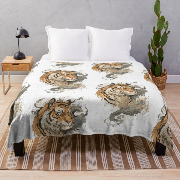 Item preview, Majestic Japanese Tiger Art designed and sold by bapupa.