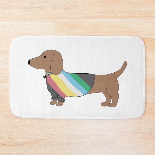 Item preview, Disability Pride Bandana on Cute Dachschund designed and sold by spooniecentral.