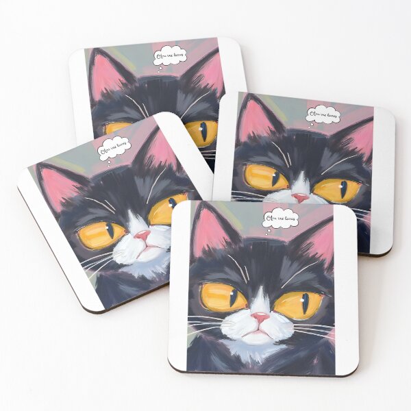 Item preview, Serious Cat: Monday Again designed and sold by lunadesignsmoon.