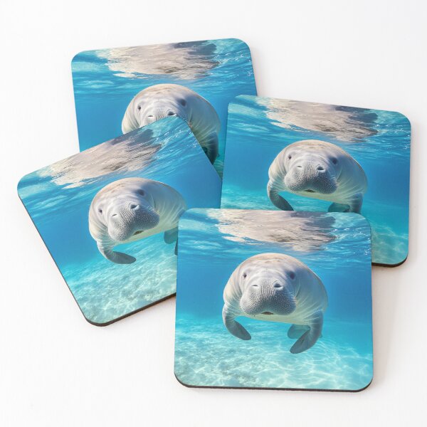 Item preview, manatee swimming designed and sold by ArtfulPlay.