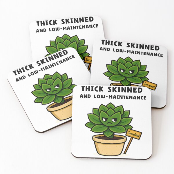 Item preview, Succulent – Thick-Skinned and Low-Maintenance - Character designed and sold by EdgyEdgeArt.