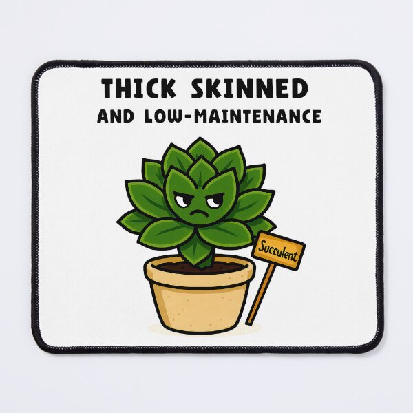 Item preview, Succulent – Thick-Skinned and Low-Maintenance - Character designed and sold by EdgyEdgeArt.