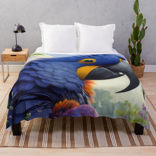 Item preview, Hyacinth Macaw Art #19 | Blue Macaw Lovers designed and sold by ksgraphics222.