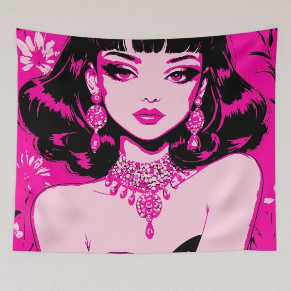 Item preview,  Dolled Up Diva — Glamorous Pop Fashion Illustration designed and sold by  Ojo de Lilith.