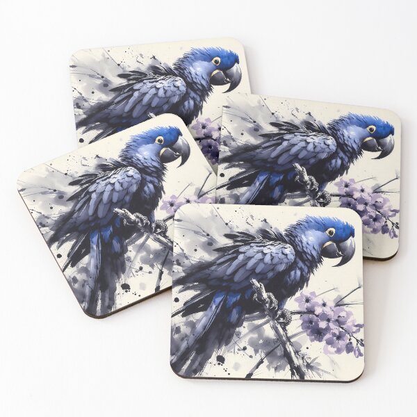 Item preview, Hyacinth Macaw Art #20 | Blue Macaw Lovers designed and sold by ksgraphics222.