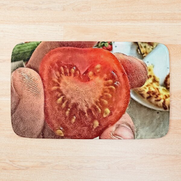 Item preview, Tomato Love Heart – Nature’s Romantic Surprise | Unique Food Art Photo designed and sold by NatureChampion.
